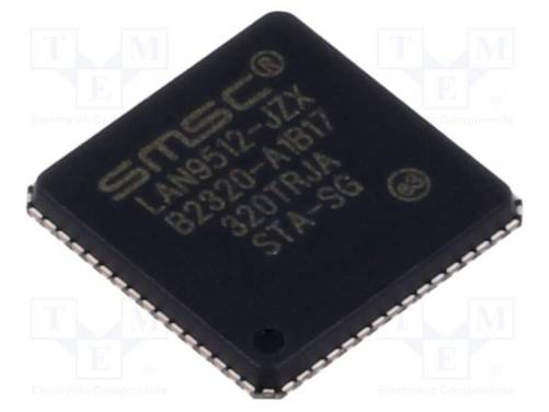 MICROCHIP TECHNOLOGY LAN9512-JZX IC: controller Ethernet; full duplex,half duplex,MDI-X,USB 2.0 - 1 stuk
