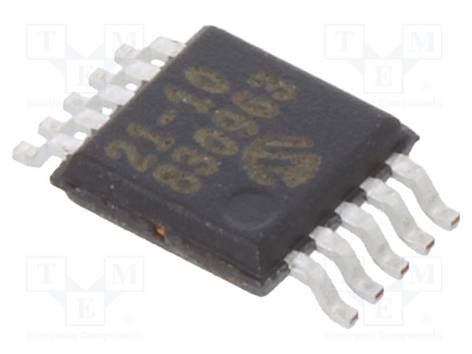 MICROCHIP TECHNOLOGY MCP33121-10-E/MS IC: omvormer A/D; Ch: 1; 14bit; 1Msps; 1,7÷5,5V; MSOP10; buis - 1 stuk