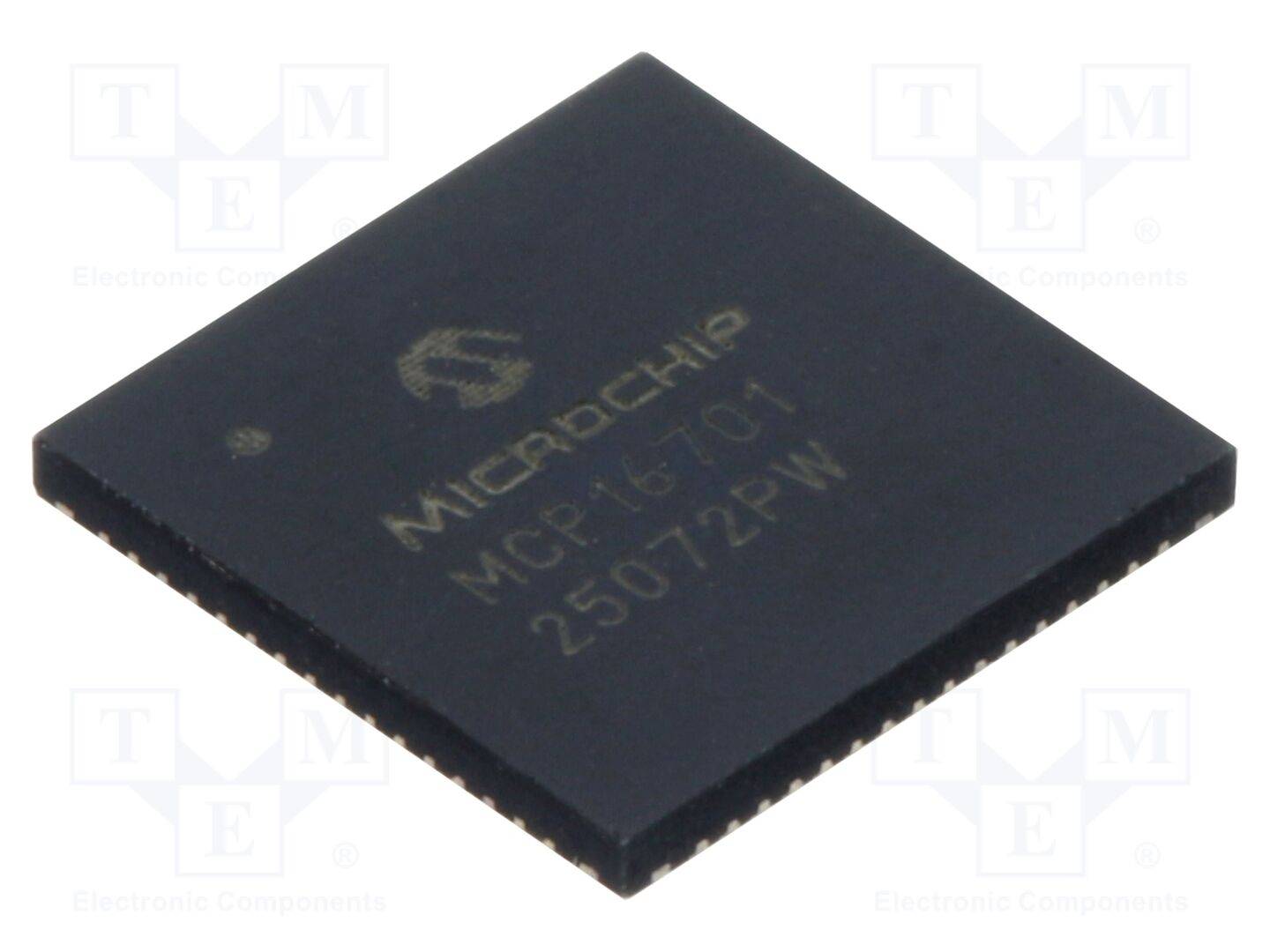 MICROCHIP TECHNOLOGY MCP16701T-I/KCX PMIC; LDO,omvormer DC/DC; Uin: 2,7÷5,5VDC; 0,3÷1,5A; VQFN64; SMD - 1 stuk-0