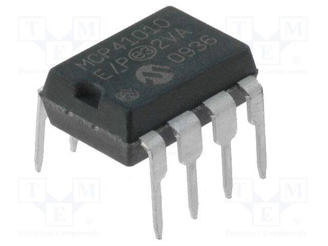 MICROCHIP TECHNOLOGY MCP41010-E/P IC: potmeters digital; SPI; 10kΩ; 8bit; DIP8; THT; Ch: 1; buis - 1 stuk-0