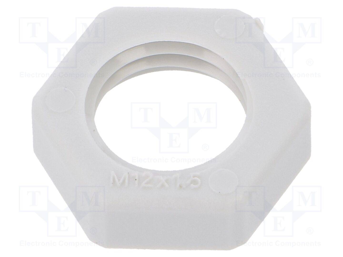 OBO BETTERMANN OBO-2048906 Moer; M12; polyamide; Thk: 5mm; Sleutel: 17mm; lichtgrijs; Spoed: 1,5 - 10 stuks-0
