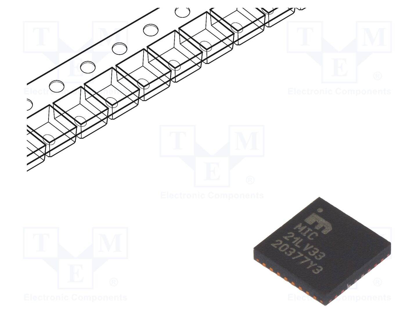 MICROCHIP TECHNOLOGY MIC21LV33YML-TR PMIC; omvormer DC/DC; Uin: 4,5÷36VDC; Uuit: 0,6÷28VDC; VQFN32; SMD - 1 stuk-0