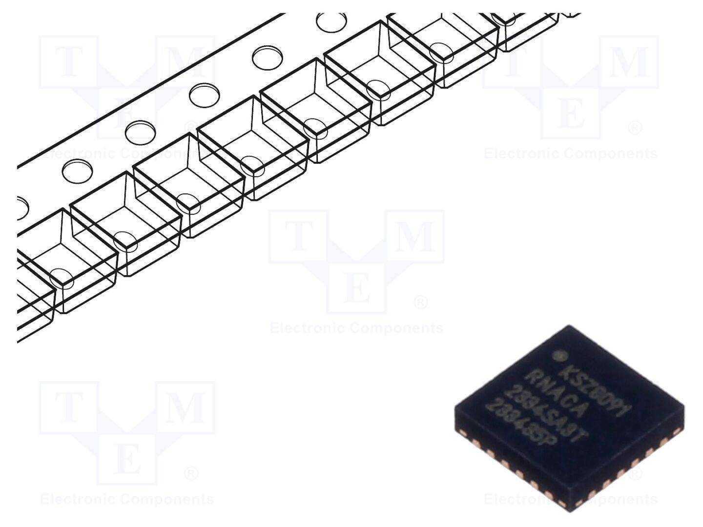 MICROCHIP TECHNOLOGY KSZ8091RNACA-TR IC: transceiver Ethernet; MDC,MDI,MDI-X,MDIO,RMII,Wake-On-LAN - 1 stuk-0