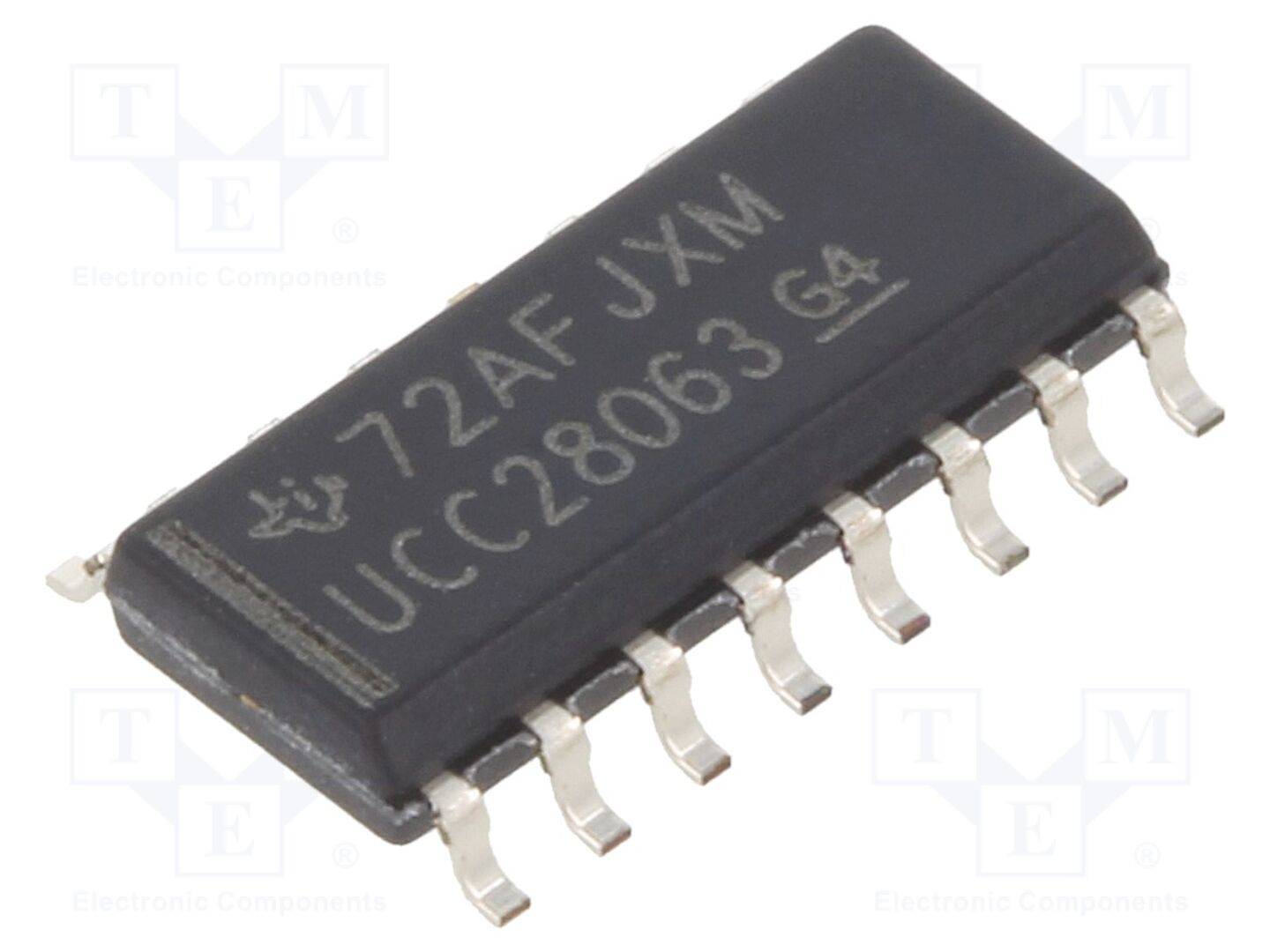 TEXAS INSTRUMENTS UCC28063D IC: PMIC; controller PFC; SO16; -40÷125°C; 12,6÷21V; buis; SMPS - 1 stuk-0