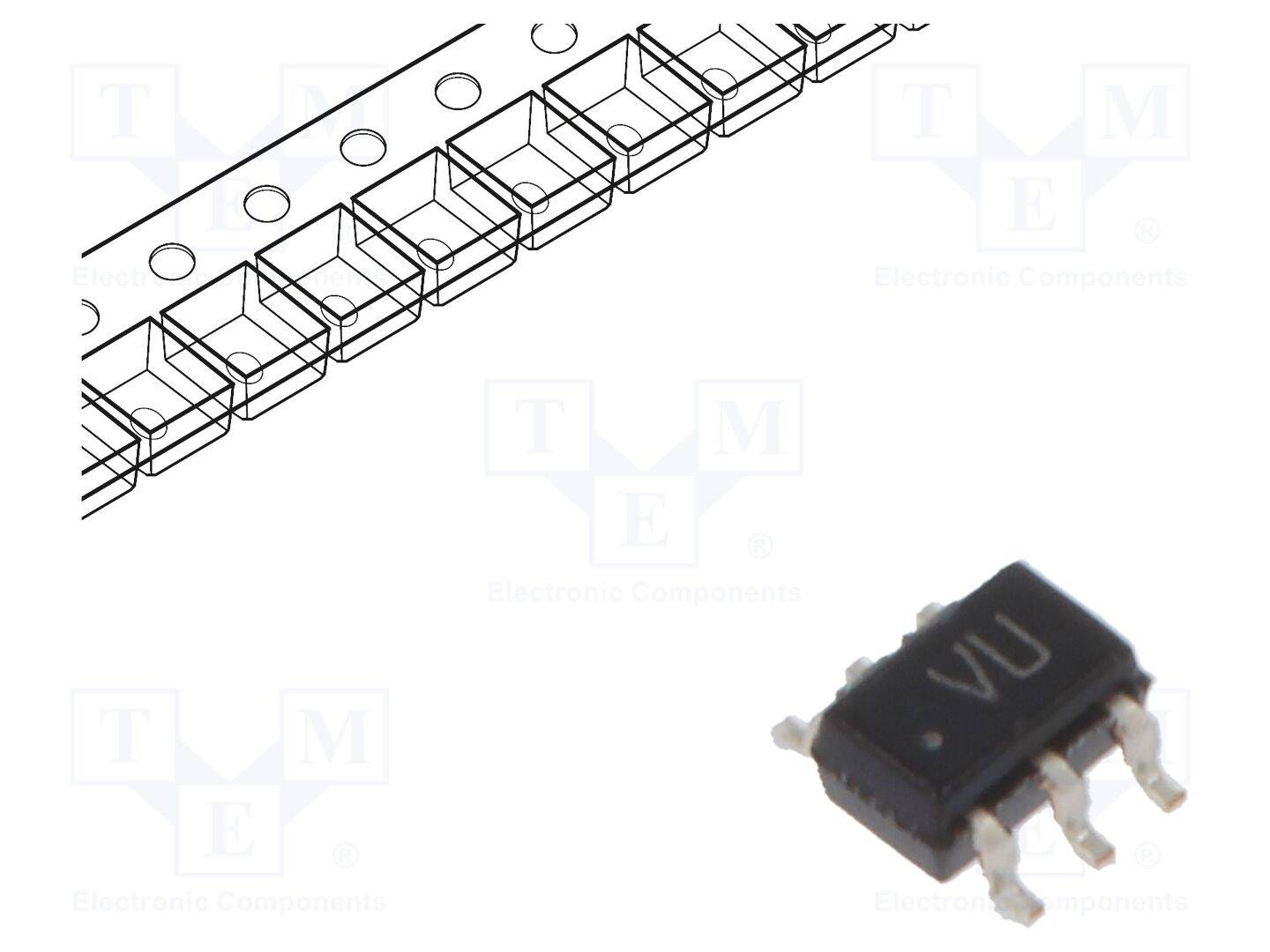 STMicroelectronics STG3157CTR IC: analoge schakelaar; demultiplexer,multiplexer,SPDT; GPIO - 1 stuk-0