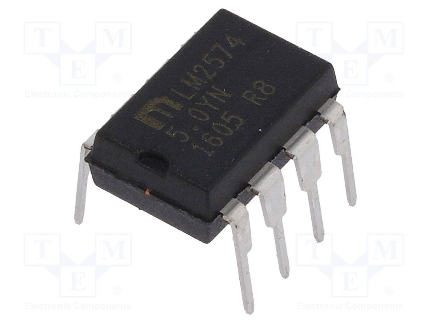 MICROCHIP TECHNOLOGY LM2574-5.0YN PMIC; omvormer DC/DC; Uin: 1,23÷40VDC; Uuit: 5VDC; 0,5A; DIP8; THT - 1 stuk-0