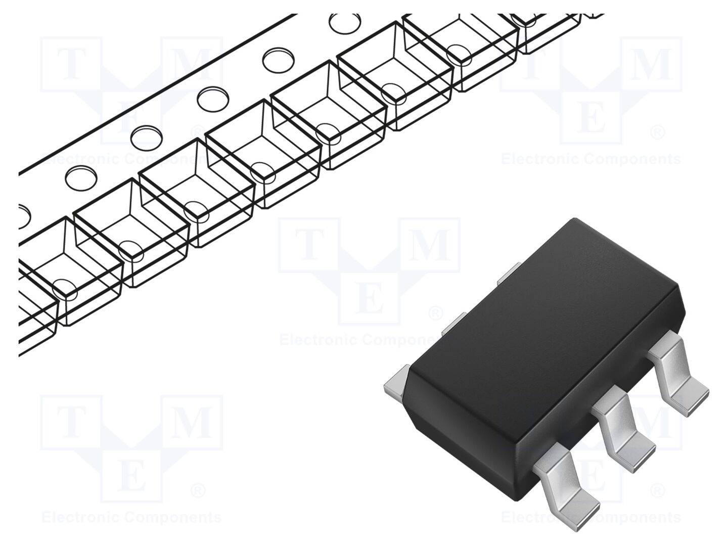 TEXAS INSTRUMENTS LM66100QDCKRQ1 IC: power switch; controller OR; 1,5A; 1,5÷5,5VDC; SC70-6 - 1 stuk-0