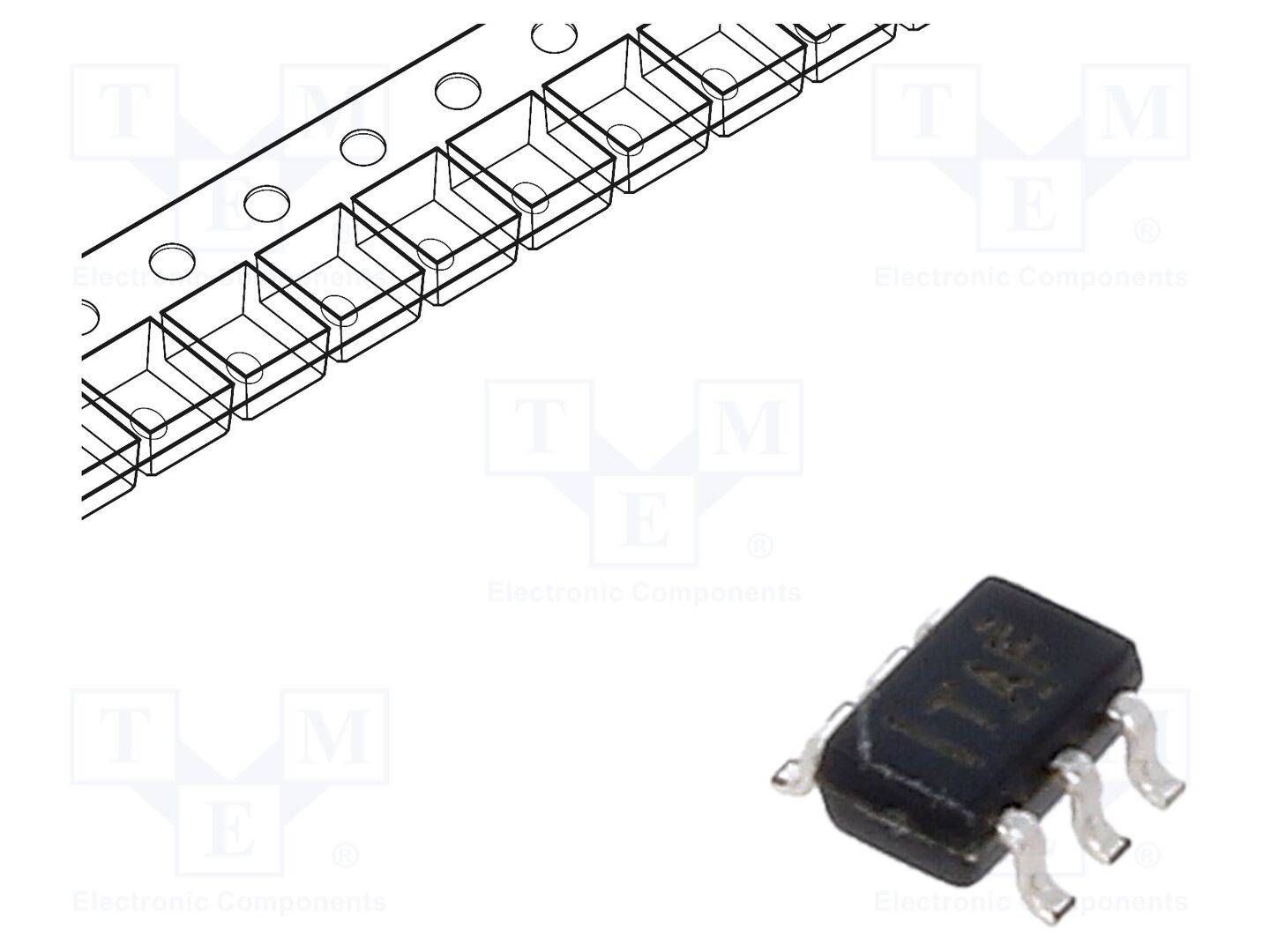 TEXAS INSTRUMENTS SN74LVC1T45DCKR IC: interface; transceiver; 420Mbps; 1,65÷5,5VDC; SMD; SC70-6; Ch: 1 - 1 stuk-0