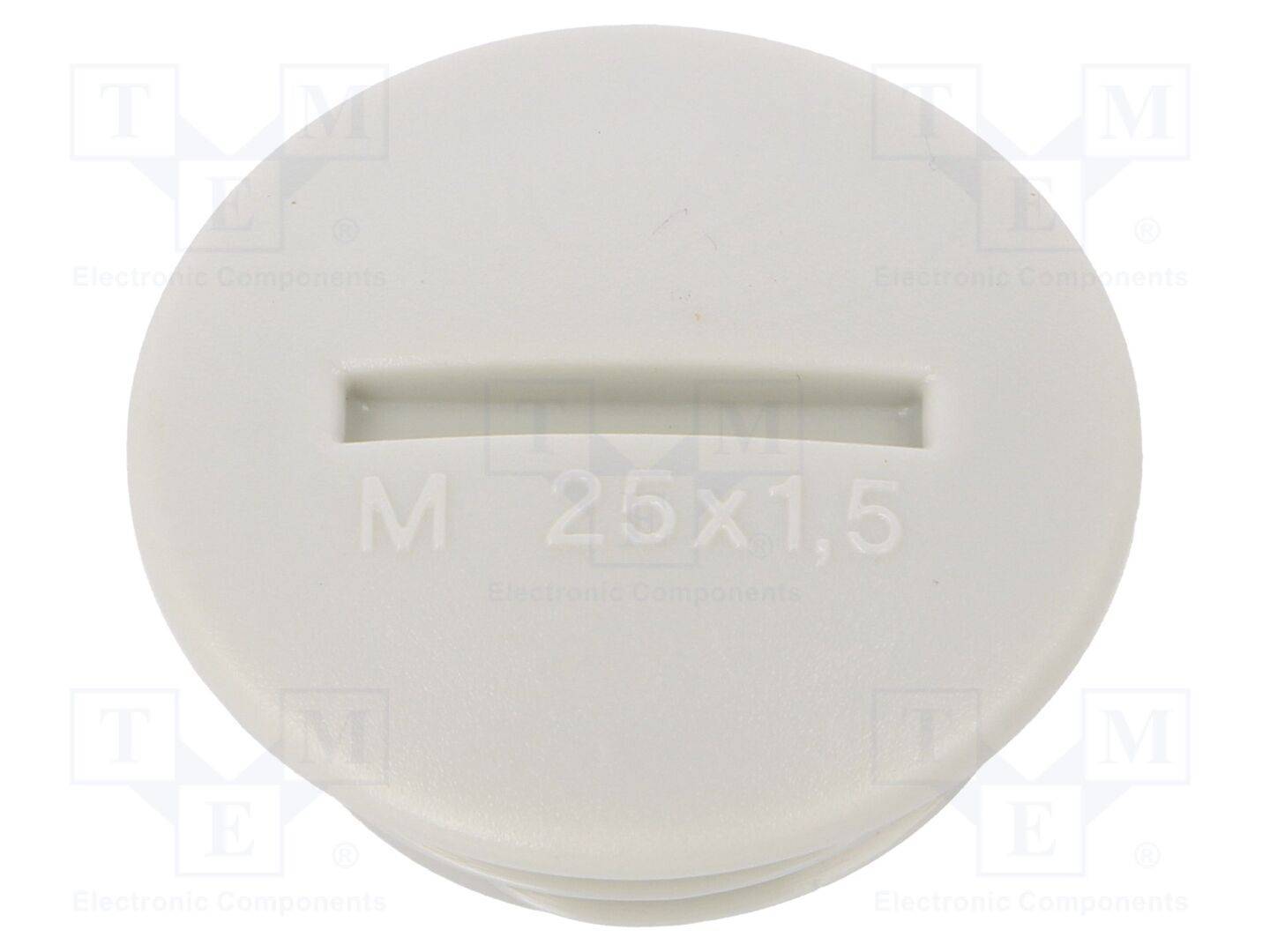OBO BETTERMANN OBO-2033016 Stop; M25; 1,5; polystyreen; lichtgrijs; 8mm - 10 stuks-0