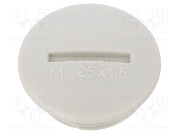 OBO BETTERMANN OBO-2033016 Stop; M25; 1,5; polystyreen; lichtgrijs; 8mm - 10 stuks