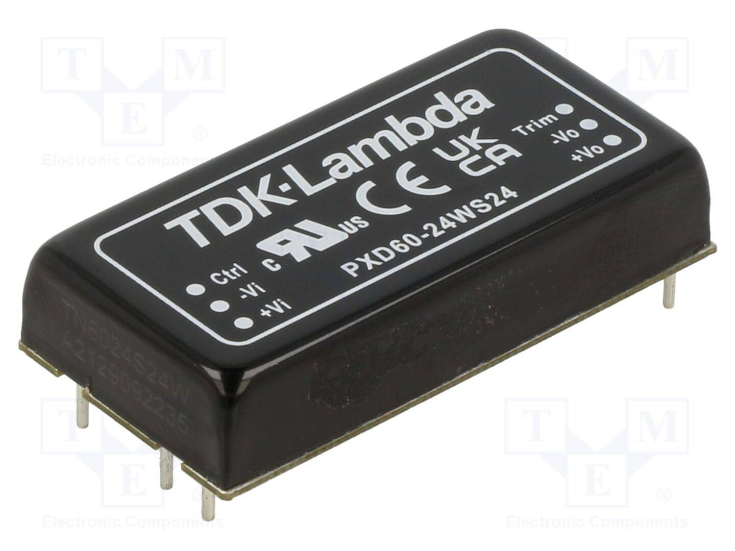 TDK-LAMBDA PXD60-24WS24 Omvormer: DC/DC; 60W; Uin: 9÷36VDC; Uuit: 24VDC; Iuit: 2,5A; THT - 1 stuk-0