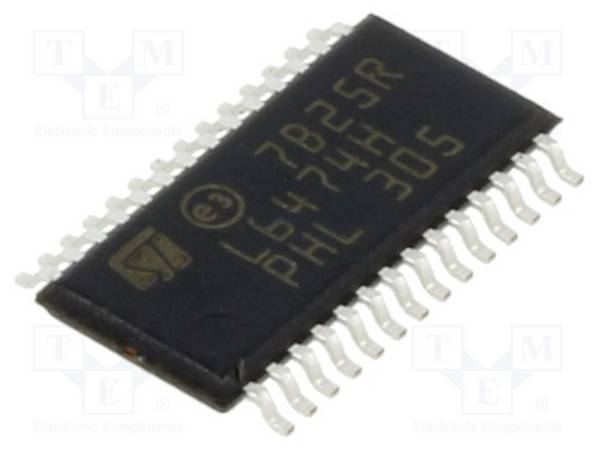 STMicroelectronics L6474H IC: driver; motorcontroller; HTSSOP28; 3A; 8÷45VDC; 800kHz; 55V - 1 stuk