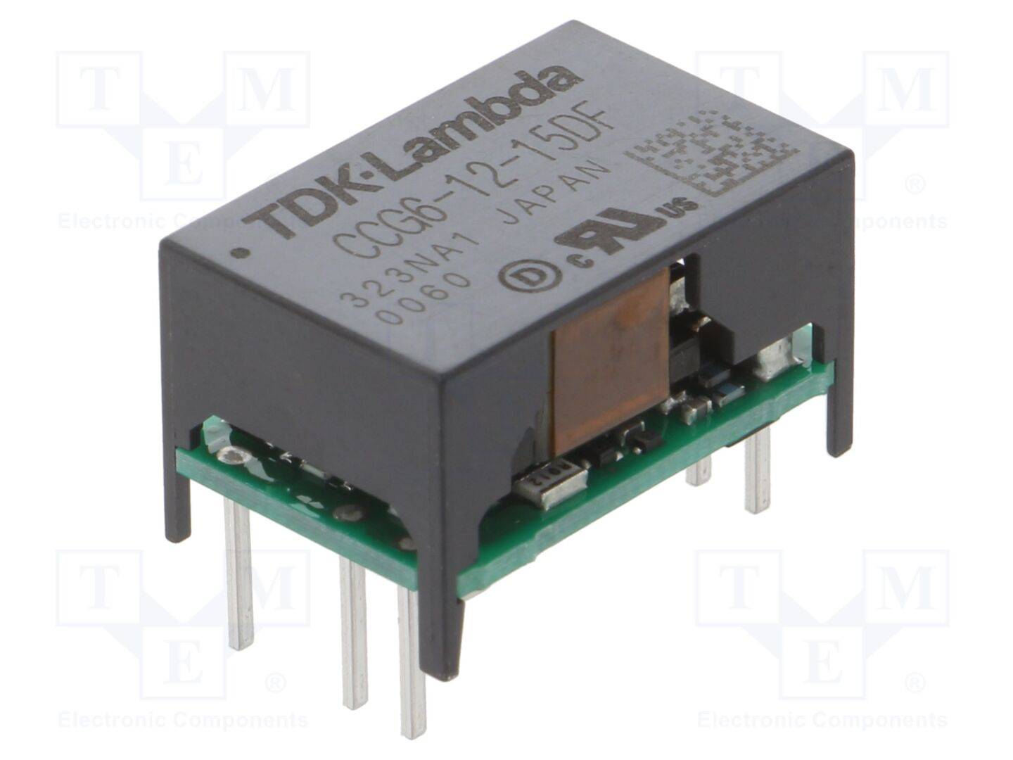 TDK-LAMBDA CCG6-12-15DF Omvormer: DC/DC; 6W; Uin: 4,5÷18VDC; Uuit: 15VDC; Uuit2: -15VDC; THT - 1 stuk-0
