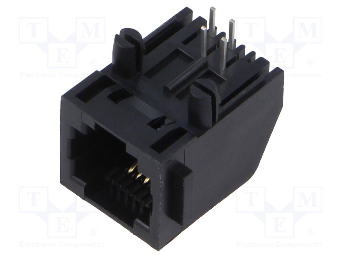 ADAM TECH MTJ-640X1 Connector: RJ11; contact; PIN: 4; 6p4c; op PCB,PCB vergrendeling - 10 stuks-0
