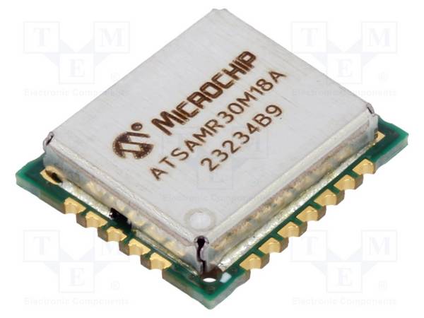 MICROCHIP TECHNOLOGY SAMR30M18A-I/RM100 Module: RF; BPSK,O-QPSK; 779÷930MHz; I2C,LIN,SPI,USART; -105dBm - 1 stuk