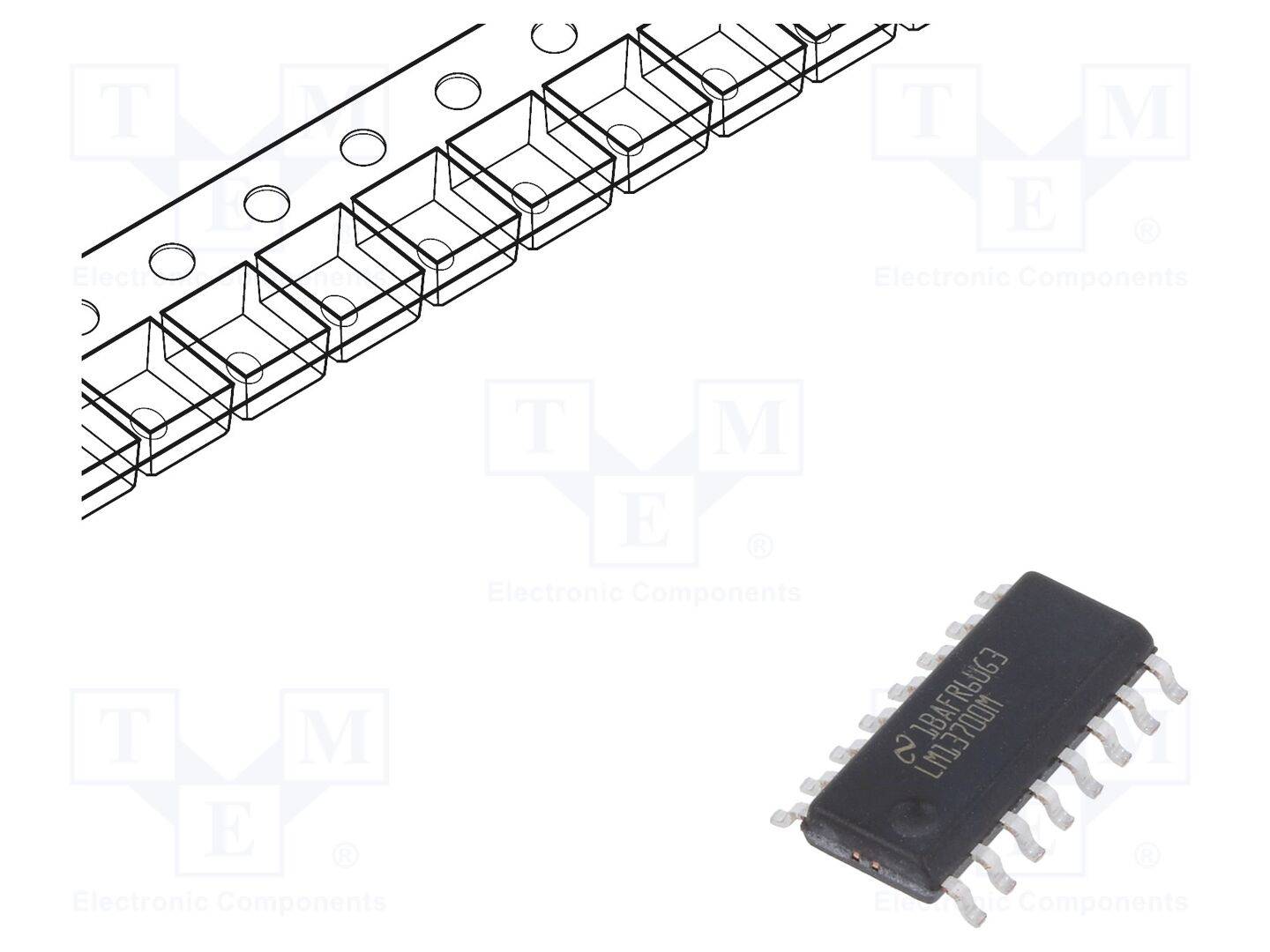TEXAS INSTRUMENTS LM13700MX/NOPB IC: operationele versterker; 2MHz; Ch: 2; ±5÷18VDC,10÷36VDC; SO16 - 1 stuk-0