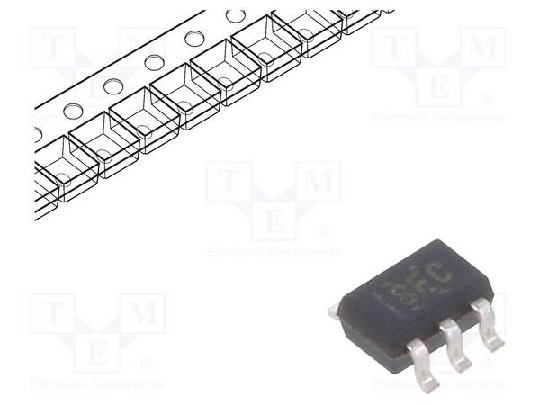 TEXAS INSTRUMENTS INA212BIDCKT IC: meetversterker; 4kHz; Ch: 1; 2,7÷26VDC; SC70-6; 1kV/V; 35uV - 1 stuk