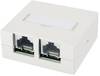 Telegärtner 100022997 Netwerkdoos Opbouw (op muur) CAT 6 Zuiver wit