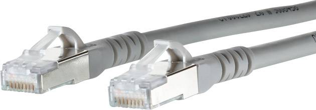 Twee grijze Ethernet-kabels met RJ45-connectoren, die vaak worden gebruikt voor netwerkverbindingen.