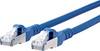 Metz Connect 130845A044-E RJ45 Netwerkkabel, patchkabel CAT 6A S/FTP 10.00 m Blauw Snagless 1 stuk(s)
