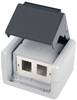 Telegärtner 100021370 Netwerkdoos Opbouw (op muur) CAT 5e, CAT 6, CAT 6A Grijs