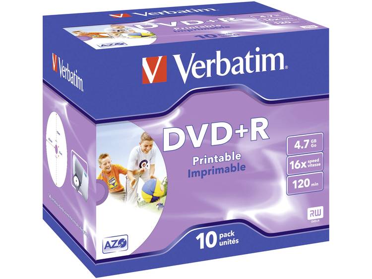 Verbatim DVD+R Single Layer 10 stuks