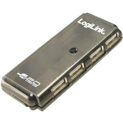 LogiLink UH0001A USB 2.0-hub 4 poorten  Grijs