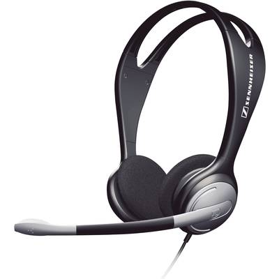 Sennheiser PC 131 On Ear headset  Computer Kabel Stereo Zwart Ruisonderdrukking (microfoon) Volumeregeling, Microfoon ui