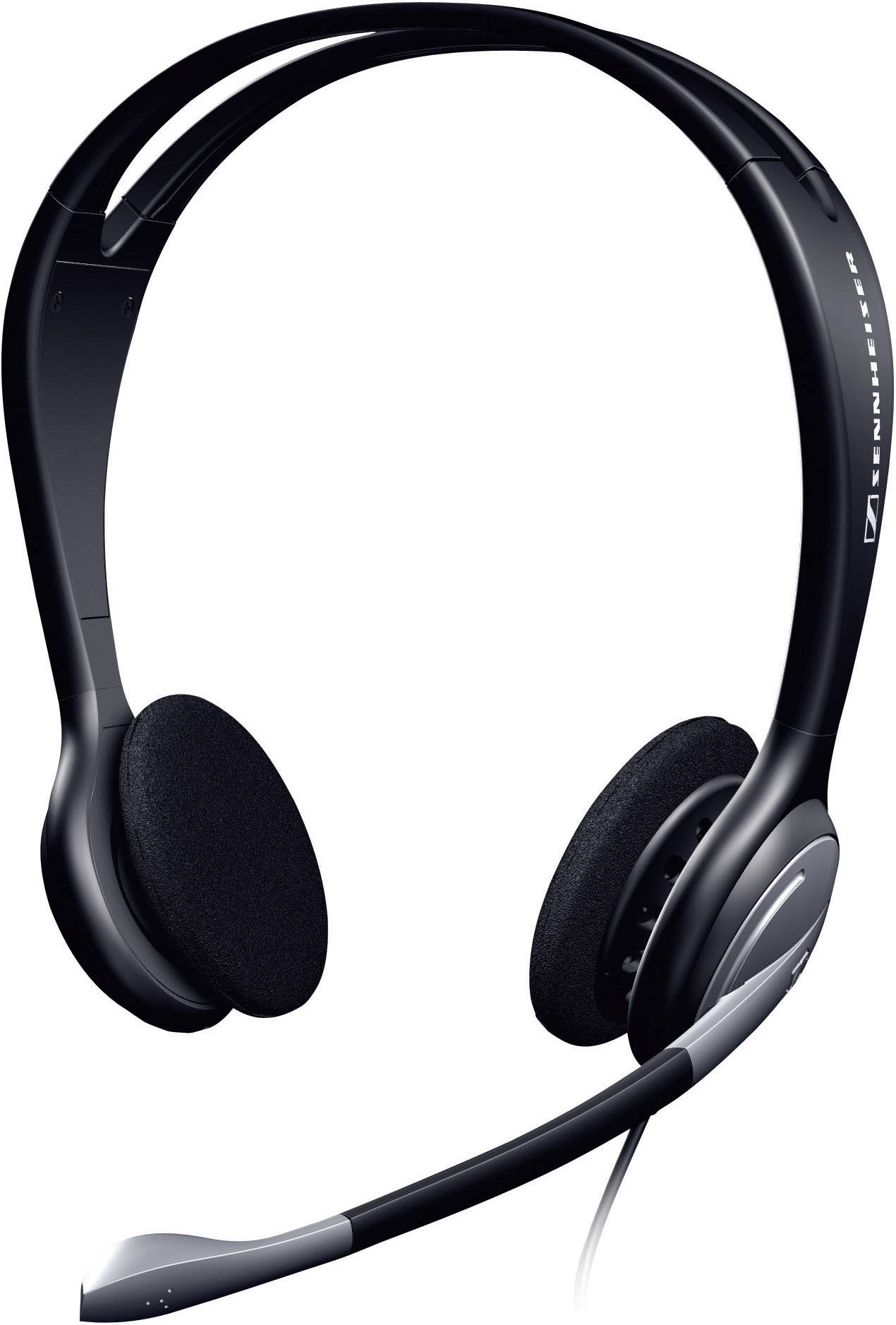 Sennheiser PC 131 On Ear headset Kabel Stereo Zwart Ruisonderdrukking (microfoon) Volumeregeling, Microfoon uitschakelba-1