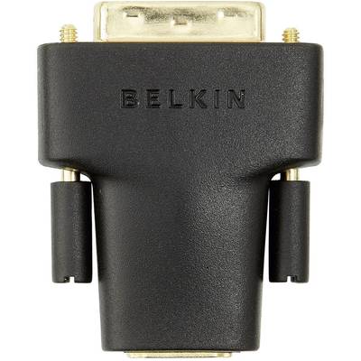 Belkin F3Y038bt HDMI / DVI Adapter [1x HDMI-bus - 1x DVI-stekker 24+1-polig] Zwart Vergulde steekcontacten 