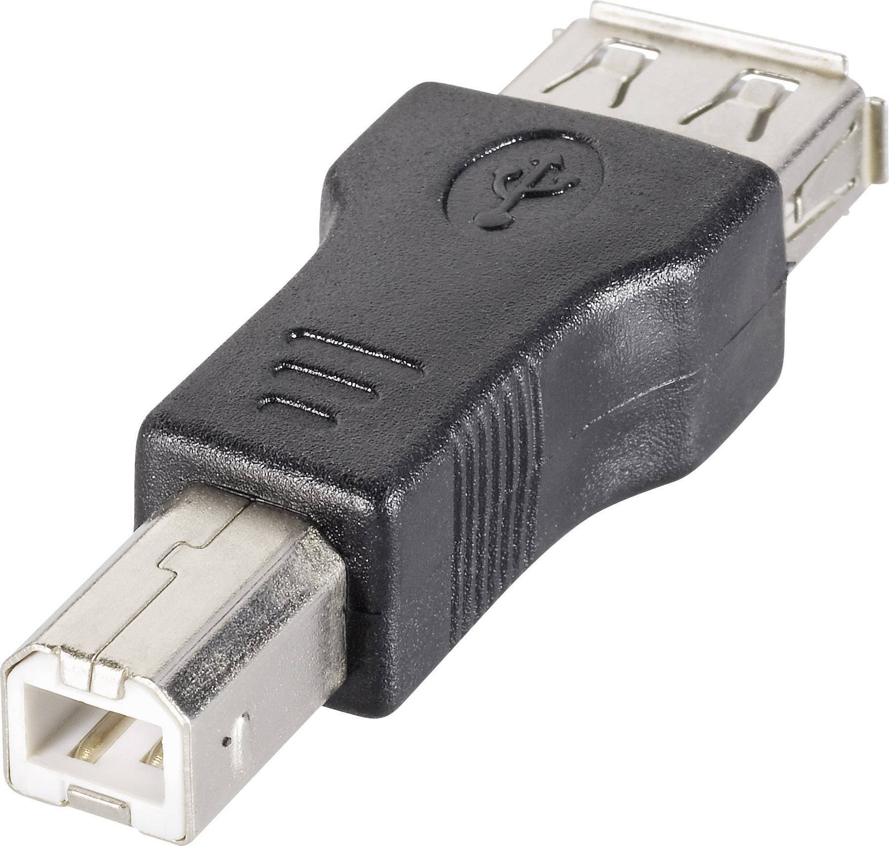 Goobay USB 2.0 Adapter [1x USB-B 2.0 Stekker - 1x USB 2.0 Bus A] 50291 ...