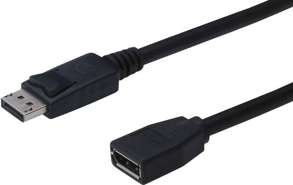 Digitus AK-340200-020-S DisplayPort-kabel DisplayPort Verlengkabel DisplayPort-stekker, DisplayPort-bus 2.00 m Zwart Afgeschermd (dubbel)