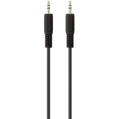 Belkin F3Y111bf1M-P Jackplug Audio Aansluitkabel [1x Jackplug male 3,5 mm - 1x Jackplug male 3,5 mm] 1.00 m Zwart Vergul