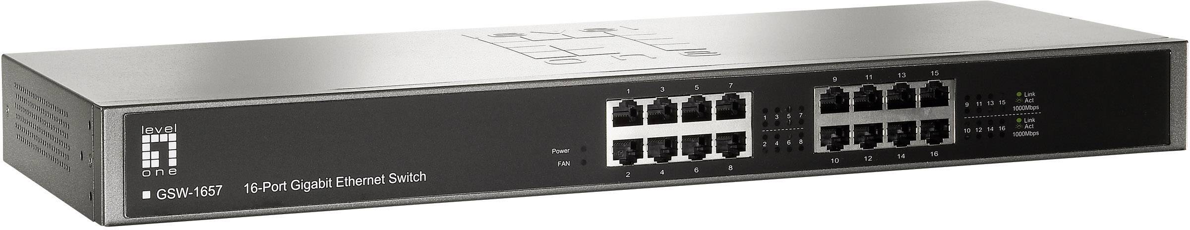 Level One GSW-1657 16-poorts Gigabit Ethernet-switch-2