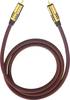 Oehlbach 20532 Cinch Audio Aansluitkabel [1x Cinch-stekker - 1x Cinch-stekker] 2.00 m Bordeaux Vergulde steekcontacten