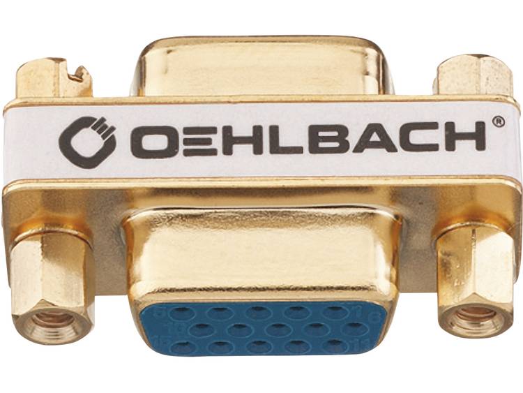 Oehlbach VGA Adapter [1x VGA bus <=> 1x VGA bus] Goud