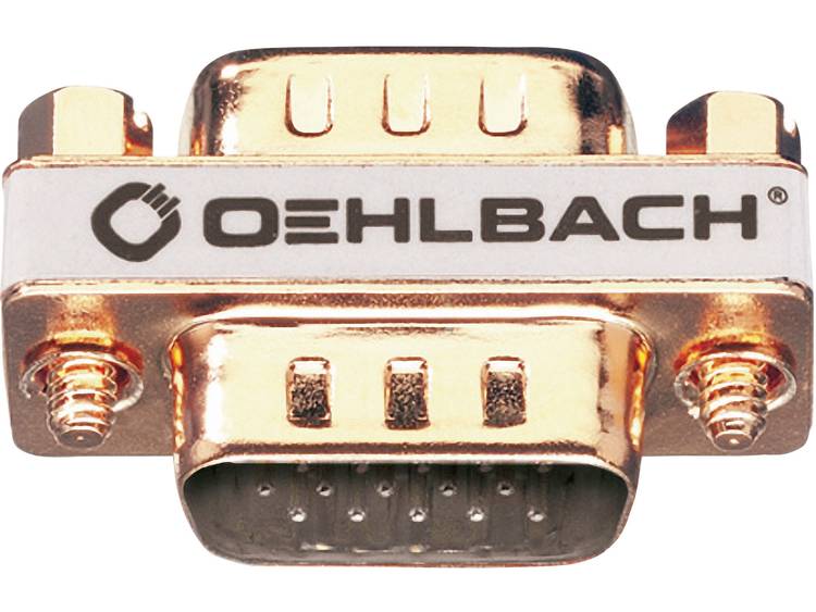 Oehlbach VGA Adapter [1x VGA stekker <=> 1x VGA stekker] Goud