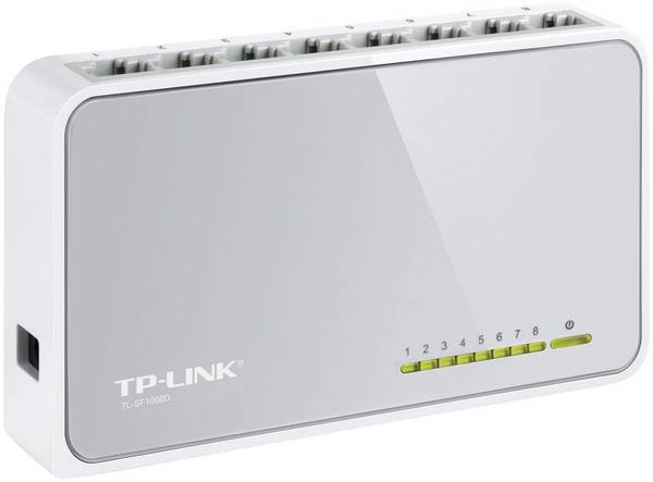 TP-LINK TL-SF1008D TL-SF1008D Netwerk switch 8 poorten 100 MBit/s