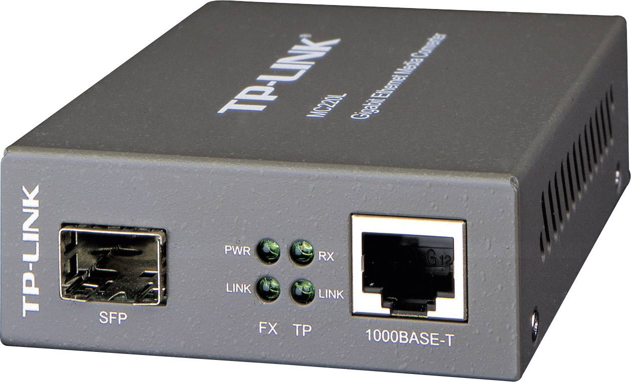 TP-LINK MC220L Netwerk mediaconverter LAN, SFP 1000 MBit/s
