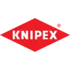 De afbeelding toont het KNIPEX-logo, met een turquoise achtergrond en een grote, zwarte tekst 'KNIPEX' in het midden.