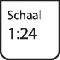 Tekst in afbeelding: 'Schaal 1:24'.