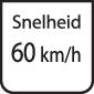 'Snelheid 60 km/u' op een rechthoekig verkeersbord.