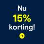 Profiteer van 15% korting*!