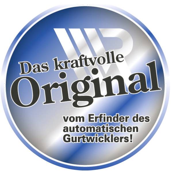 'Het krachtige origineel van de uitvinder van de automatische gordelrol!'