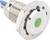 Metalowy przycisk z zielonym podświetleniem LED i złączem śrubowym. Odpowiedni do urządzeń elektrycznych i sterowań maszynowych.