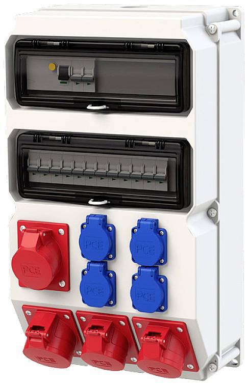 Розподільний щит PCE 9028226, 400 В, 32 А, IP54