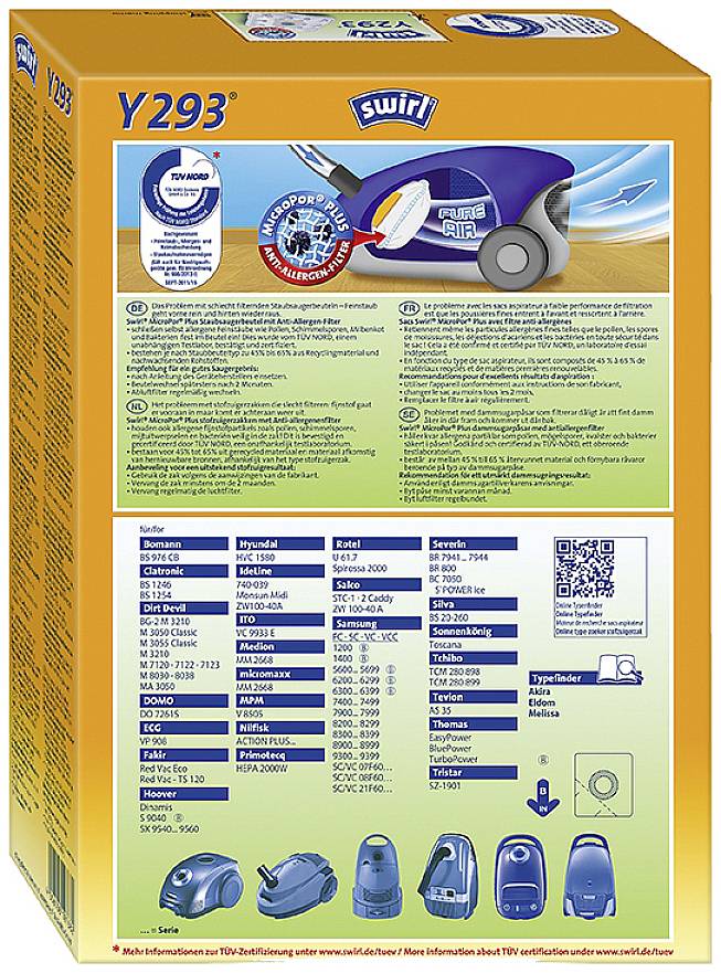 Мішки для пилососа Swirl Y 29