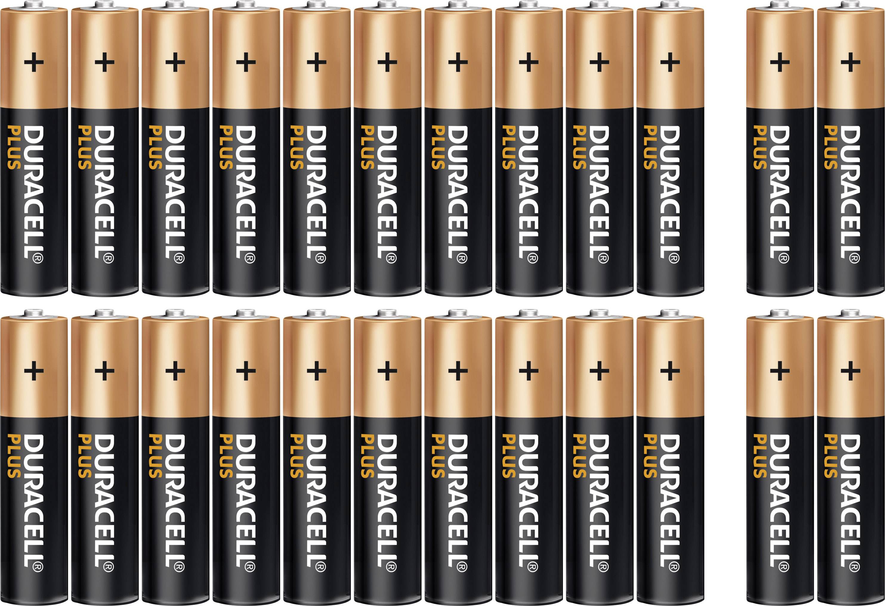 Baterie alkaliczne Duracell Plus AAA DUR019058, 24 szt.
