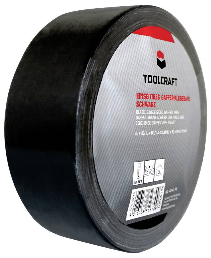 Клейка стрічка TOOLCRAFT Gaffer 54B48L40SC 54B48L40SC (Д x Ш) 40 м x 48 мм 40 м 1 шт.