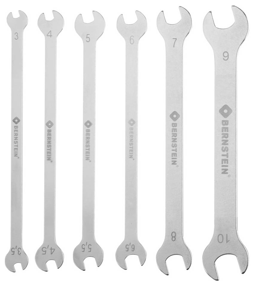 Набір подвійних ріжкових ключів Bernstein Tools for Electronics 6-750, 6 предм. Розмір ключів (метрична система) (лише назва) 3 - 